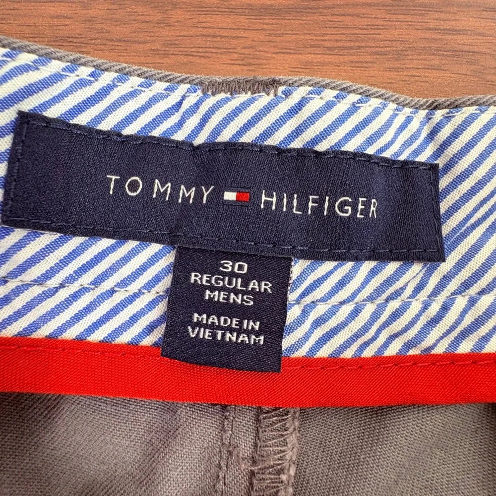Tommy Hilfiger Mens Pants 27x30.5 Tan Taupe Straight Fit Casual‎ Cotton Blend